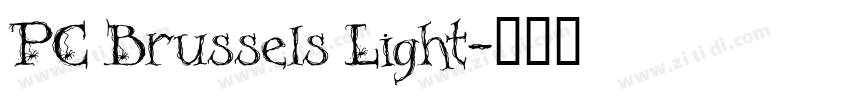 PC Brussels Light字体转换